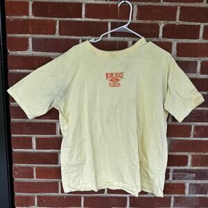 Fitz + Eddi Miami Beach Florida Graphic Tee Butter Yellow Oversized